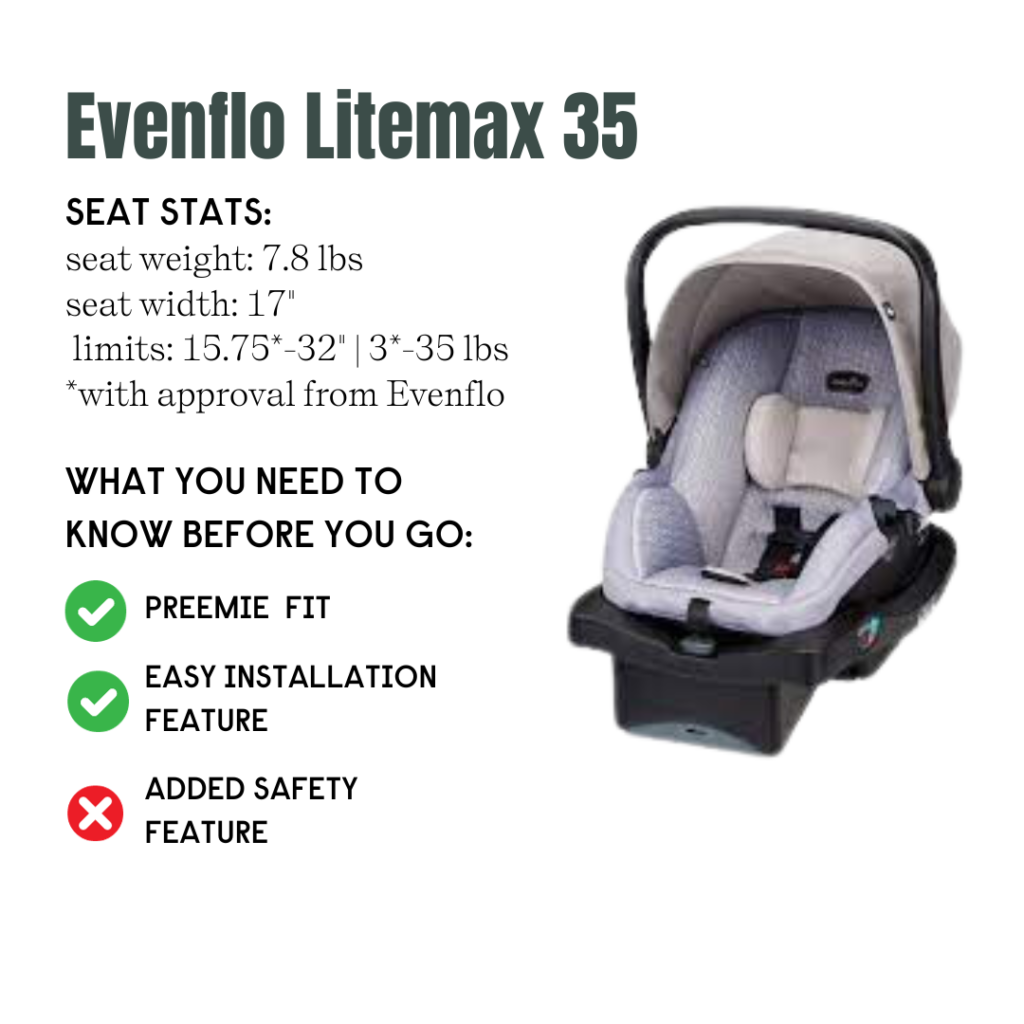 Evenflo Litemax 35 | The Best Infant Car Seats