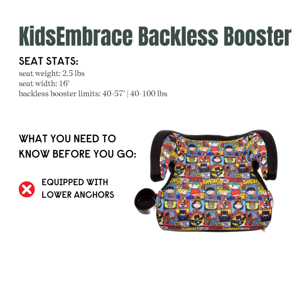 KidsEmbrace Backless Booster