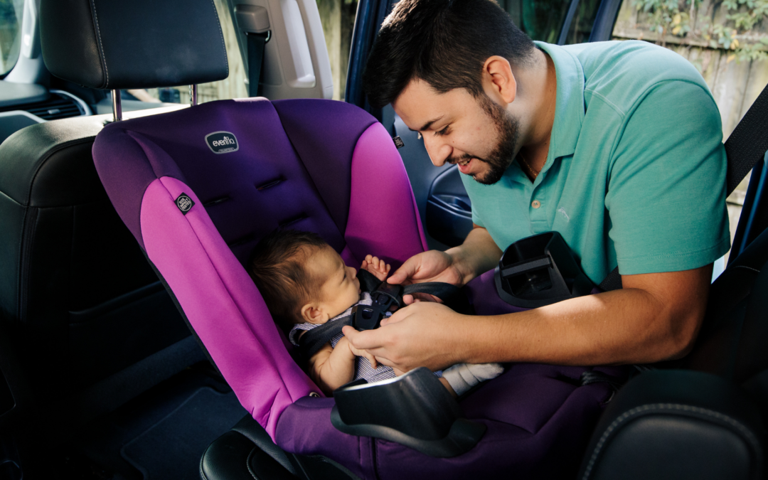 newborn in convertible seat