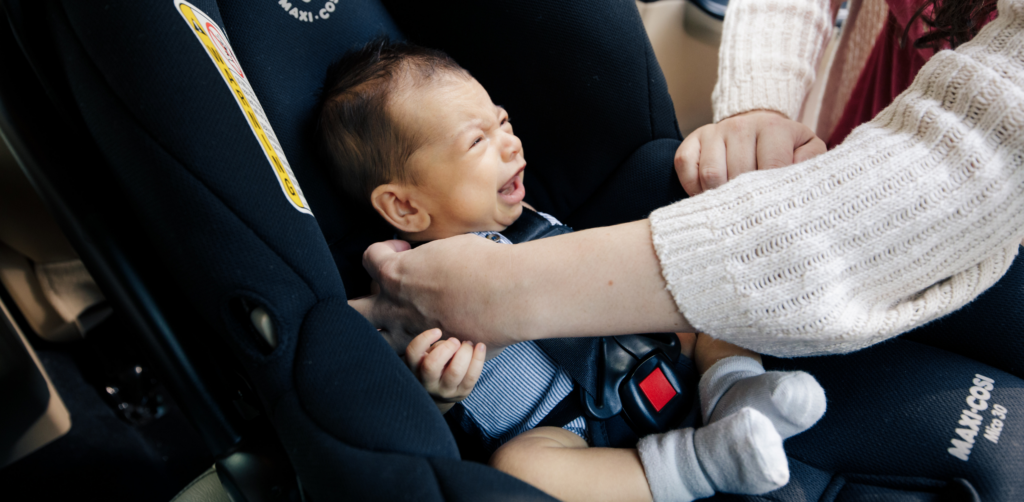 Baby hates shop pram and carseat