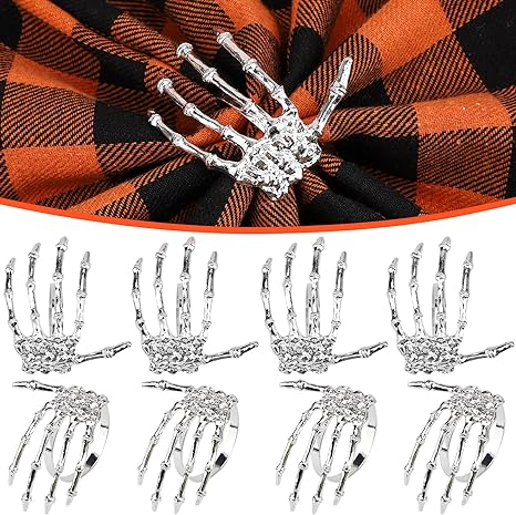 Skeleton Hand Napkin Rings