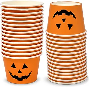 Pumpkin Treat Cups | Halloween Theme Party Ideas